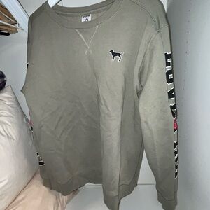 PINK Victoria's Secret Olive Sweatshirt